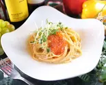 ウニといくらのクリームパスタ（BamVino 大正店）