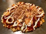 お好み焼き イカえび玉（お好み焼き お多幸）
