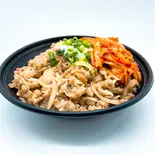 キムチ温玉塩ダレ牛カルビ焼肉丼（【ごはん大盛無料！】牛カルビ 牛福亭 豊平店）