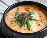 ごま豆乳スンドゥブ Sesami soy milk sundubu(東京冷麺Lab.都立大学駅前店)