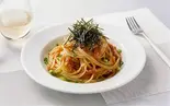 なめ茸のアゴ出汁和風パスタ1980円↓（大盛無料の洋食屋さん。五つ星パスタ）