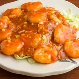 芝エビのチリソース Shrimp in Chili Sauce(台湾料理 有香園)