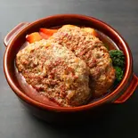 Wトマトスープdeバーグ（絶品スープで味わうハンバーグの店「スープdeバーグ」）