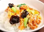 豚肉とキクラゲ、玉子炒め(木须肉)（香郷源）