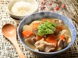 定番の豚汁+ご飯セット（佐藤とん汁店 大門店）