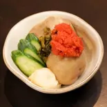 じゃがいも丸ごと！豪快な明太子ポテトサラダ！（博多焼き鳥と九州料理 絆串 鶴舞店）