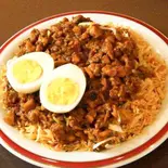Boiled Topping Keema Chahan 茹で卵トッピングのキーマチャーハン（ハーブスパイスアダルサ）