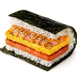 明太チェダー(濃厚×濃厚)「Mentaiko Cheddar」（ポーたま 博多マルイ店 【沖縄発ポーク卵おにぎり専門店】）