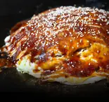 お好み焼きそば肉玉そば（広島お好み焼き 来んさいや Hiroshima Okonomiyaki Kinsaiya）