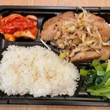 ネギ塩豚トロ炒め弁当(肉100g)（蒲田焼肉 東京BeeN 関内店）