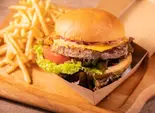 【ディナー】Tenderダブルバーガー（白金バーガー ザ テンダーハウス ダイニング）