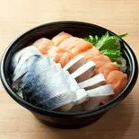 でか盛りサーモン・しめさば丼（【元祖】でか盛り海鮮問屋 すすきの店）