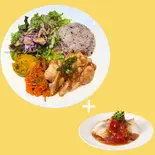 生姜焼き✖️たらの黒酢あんかけPLATE(ONE PLATE)