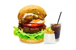 チリコンカンエッグバーガーセット/しろもちバンズ（the 3rd Burger 新宿大ガード店）
