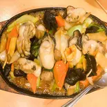 カキの鉄板焼き（香港料理 華縁）