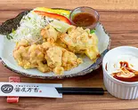 【単品チキン】デミグラスタルタルたっぷり!(醤屋万吉のうどん)