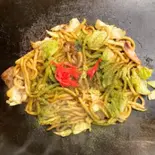 ぶた焼きうどん（お好み焼きフジ）