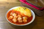 ごろごろ漁師風トマトオムライス(オムライス専門店リトルヤミー)