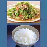 ピーマン細肉炒めご飯付セット（中国料理 香隣坊）