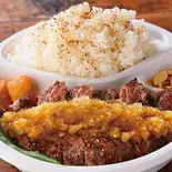 タケルステーキ弁当R200g（1ポンドのステーキハンバーグ タケル 天満店）