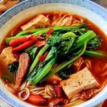 【新メニュー】ライスヌードル麻辣湯(米线麻辣烫)麺とスープのみ（屯舎 麻辣湯）