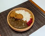 カレーライス(唐揚げ)（笑楽家）