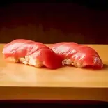 本鮪 中トロ握り(2貫)（笠川水産）