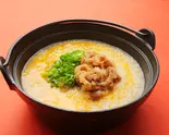 牛たま雑炊（鶏出汁ぞうすいの店「鶏ぞう」）