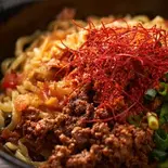 赤正宗担々麺(辛い汁なし)（アスリート坦々麺 イーチャンjr）