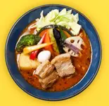 【百名店2024受賞】豚角煮ベジカレー Pork Kakuni Curry（札幌スープカレーJACK 中津店）