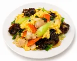 豚肉ときくらげ、玉子炒め(中国家庭料理 再会楼)