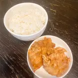 唐揚げ、ご飯セット（横濱家系ラーメン 神山 松屋町店）