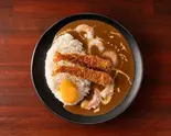 本店人気No.2【贅沢セット】海老だしっ！カレー+エビフライ+卵黄（カレーだしっ！神戸・灘店）