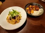 汁無し担々麺とミニ麻婆飯(HACHI)