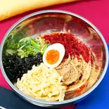 チーズの韓国風まぜそば(韓国風まぜそば モチモチ全卵麺 하나(ハナ) 駒込店)