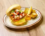 サルサチキンバーガー (ポテト付き) Salsa Chicken Burger (With French Fries)(グルメチキンバーガー専門店 Chick-Tok 高円寺 Chick-Tok Koenji)