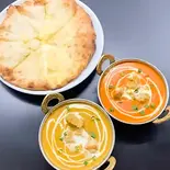 お好きなカレー2種類カレー＆チーズナン / 2Choice Curries＆Cheese Naan（Asian Kitchen Sakura）