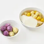 豆花+地瓜球(QQボール)（台湾スイーツ 台湾九份芋圓 高田馬場店）