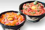 【シェアセットE】炙り牛トロ雲丹いくら丼&とろける炙り牛トロ丼(漁師町三代目 牛とろいくら本舗 天下茶屋店)