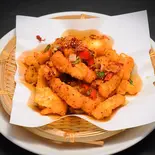 揚げ白身魚の山椒塩かけ（本格中華料理 永利 六本木店）