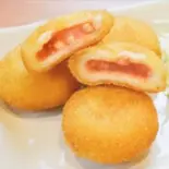 ポテト明太子チーズもち Potatoes with Spicy Fish Roe, Cheese ＆ Mochi（博多ラーメン 長浜や 本郷三丁目店）