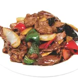 牛肉の黒コショウ炒め-黑椒牛肉（大福源）
