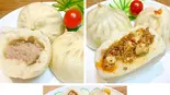 肉まん食べ比べセット(特製豚肉まん1個、麻婆豆腐まん1個、チーズまん1個)(蒸蒸屋)
