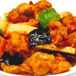 鶏肉の唐揚げ辛口炒め/Spicy fried chicken(中華料理 龍門)