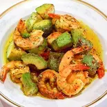 エビとアボカドのグリル Shrimp avocado(nan or rice)（ラサニレストラン）