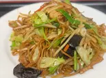焦げ目付き海鮮焼きそば（福記餃子）