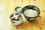 かしわせいろうどん（手打ちそばさくらの定食屋北4条創成店）