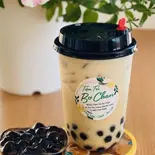 ウーロンミルクティー(タピオカ入り) (Trà sữa Olong trân châu đen)（ボーちゃんカフェ）