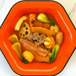 陽光トマト濃厚スープ(番茄濃湯)【牛骨スープ使用】（張亮麻辣烫 西川口店）