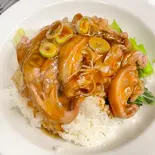 72.豚足の煮込み丼(猪脚饭)（湘逢中華料理）